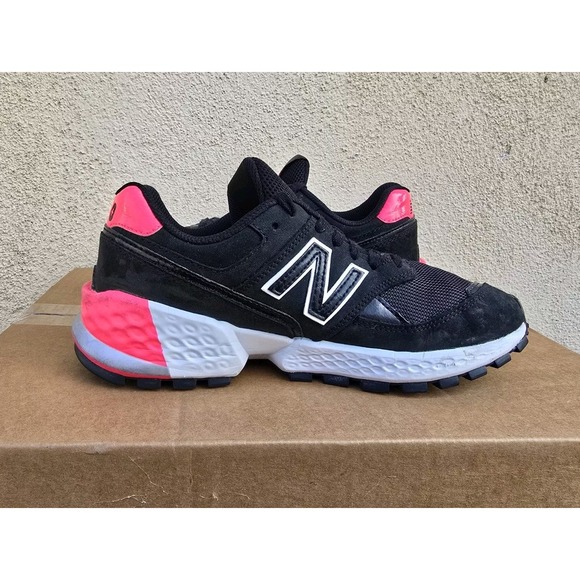 New Balance 574 Black Pink Womens Size 8 Athletic Shoes Sneakers WS574FGB - Picture 7 of 12